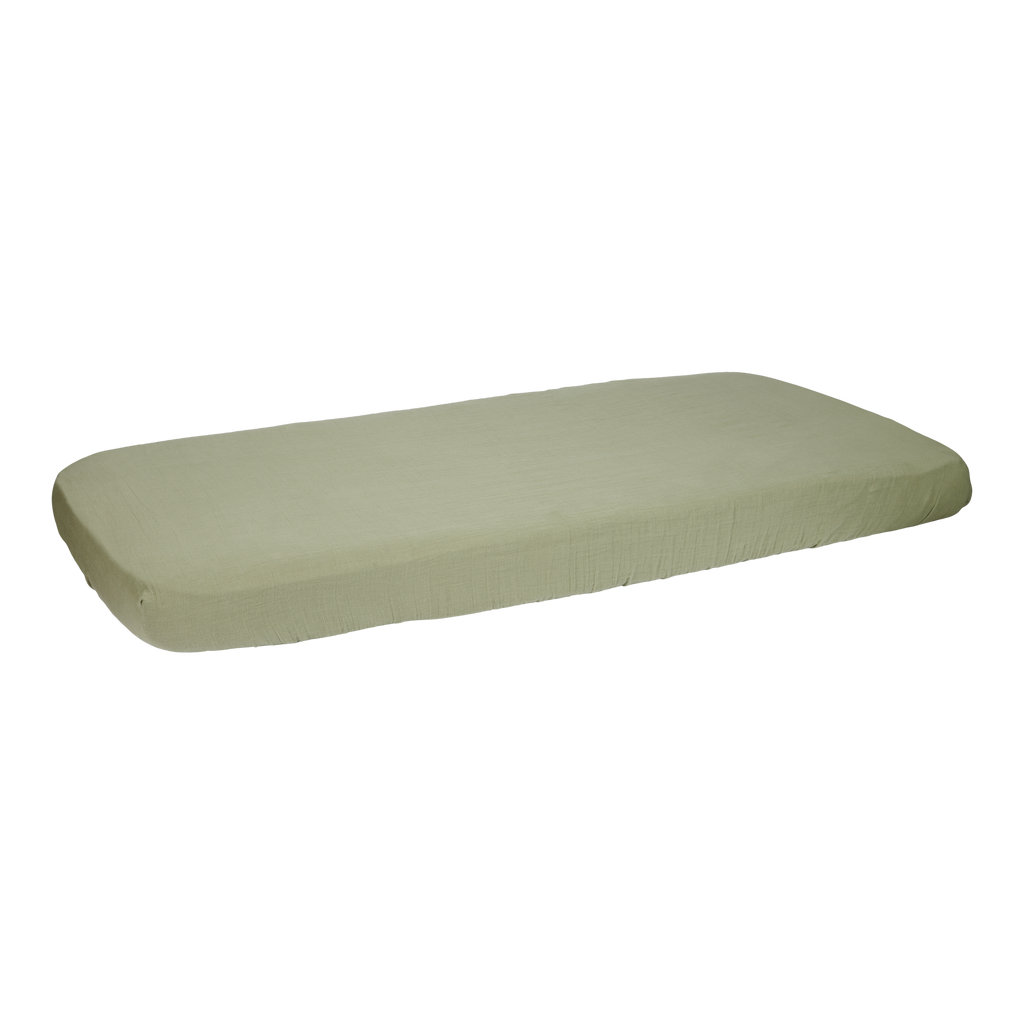 * Little Dutch Hoeslaken 40x80cm Wieg | Olive