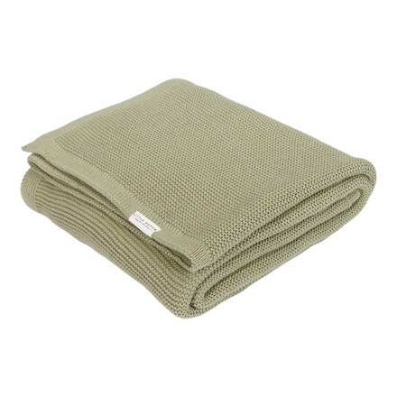 zzz Little Dutch Gebreid Ledikantdeken 110x140cm Beige | Olive