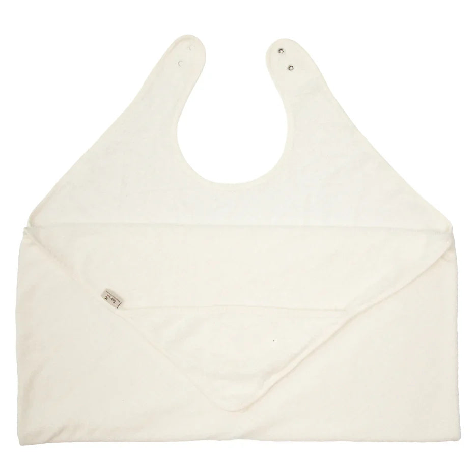 Timboo Badcape Ouder/Baby Bamboo 98x104cm | Daisy White