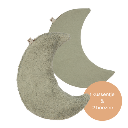 Timboo Knuffel Warmtekussen Relaxing Heat Moon | Whisper Green