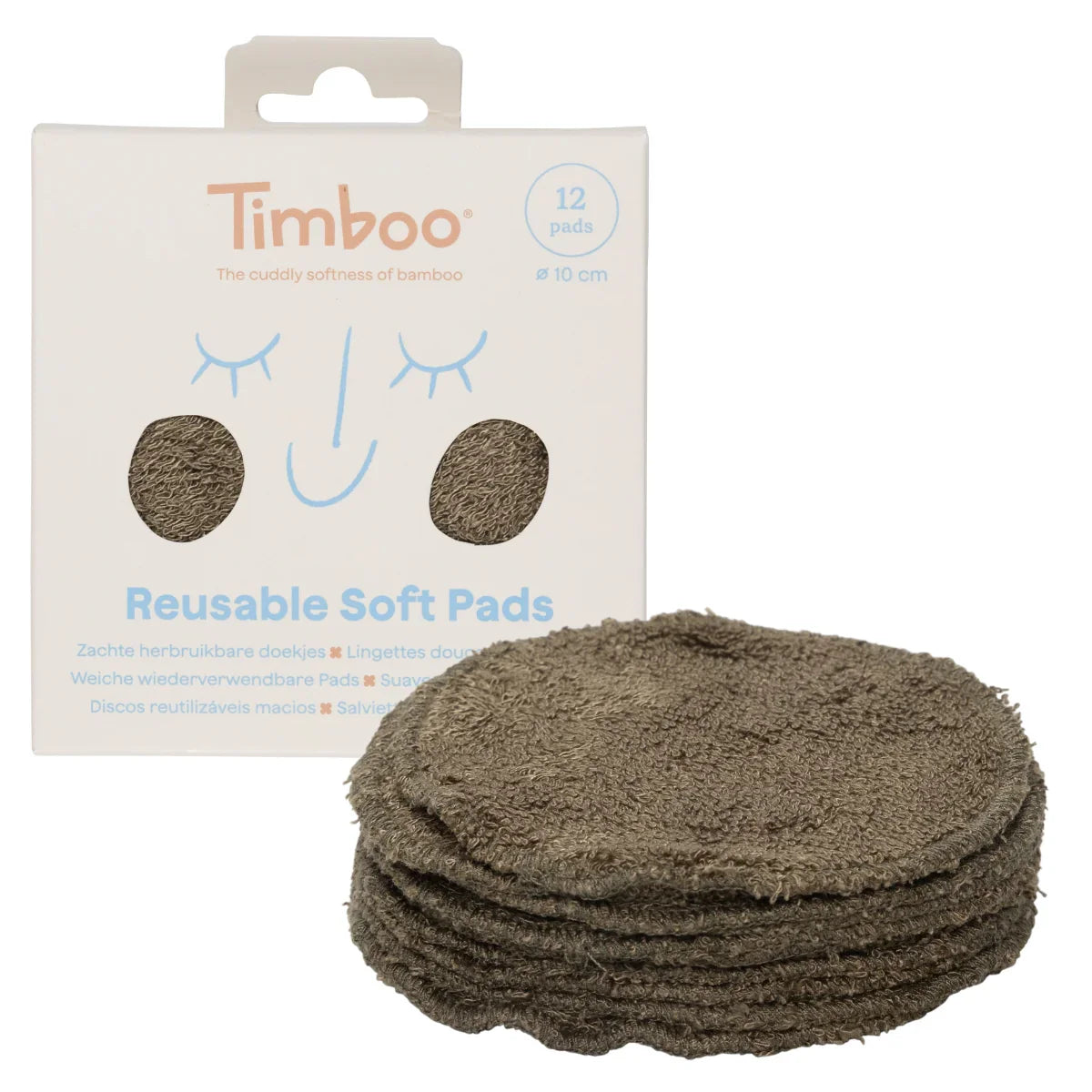 Timboo Herbruikbare Wattenschijfjes Set 12 | Jungle Green