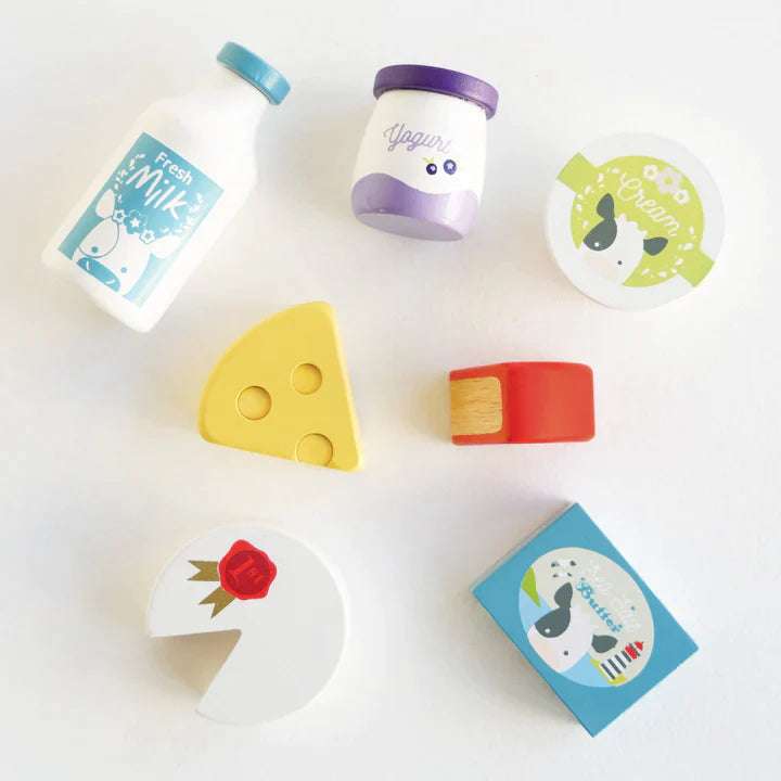 Le Toy Van Houten Kistje Melk en kaas