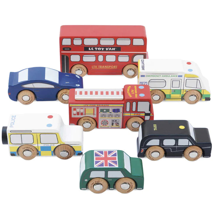 Le Toy Van Set Auto's London