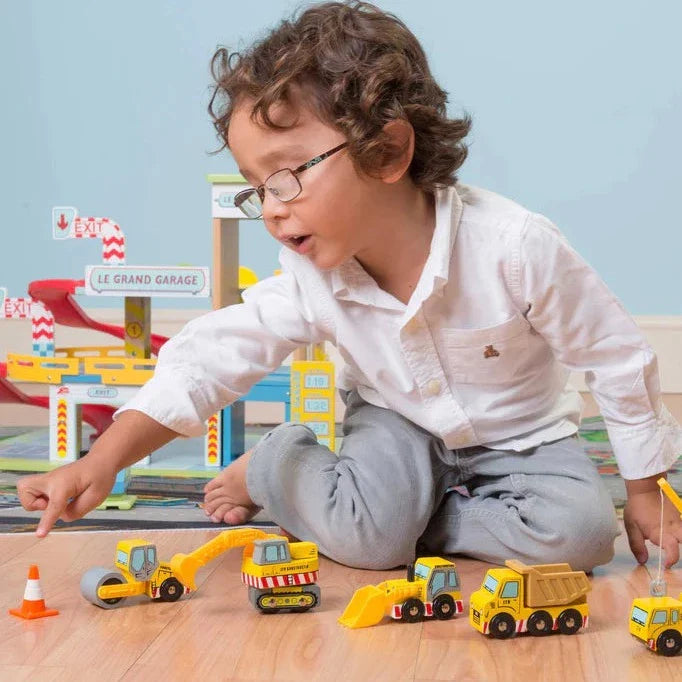 Le Toy Van Set Auto's Contruction