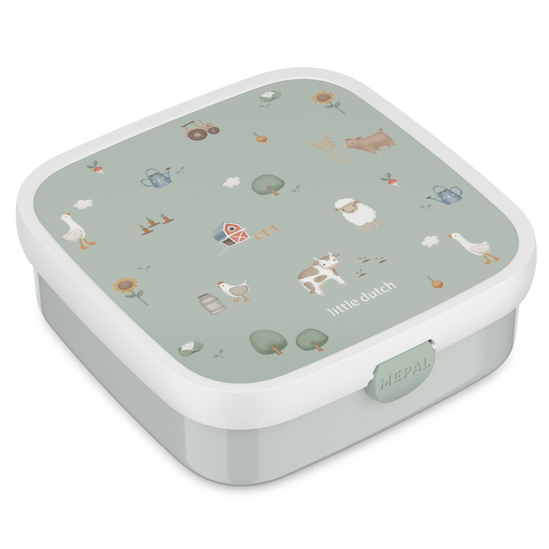 Mepal Bento Lunchbox Met Vakjes en vork | Little Farm