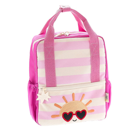 The Cotton Cloud kleuterrugzak Club Soleil met zonprint uit gerecycled PET