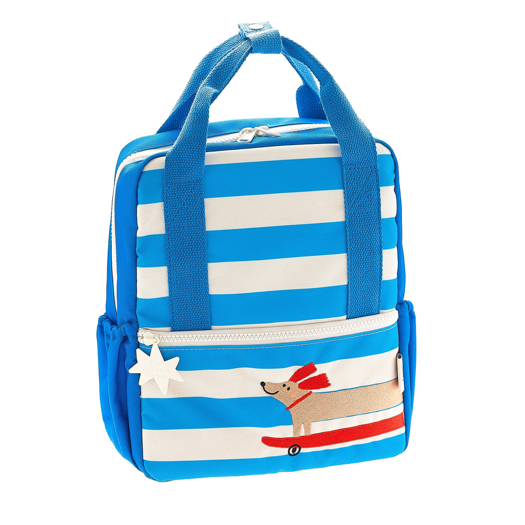 The Cotton Cloud kinderrugzak Woof Gang met hondenprint uit gerecycled PET