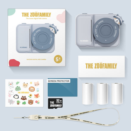 The Zoofamily Camera Zoo Print | Wasbeer