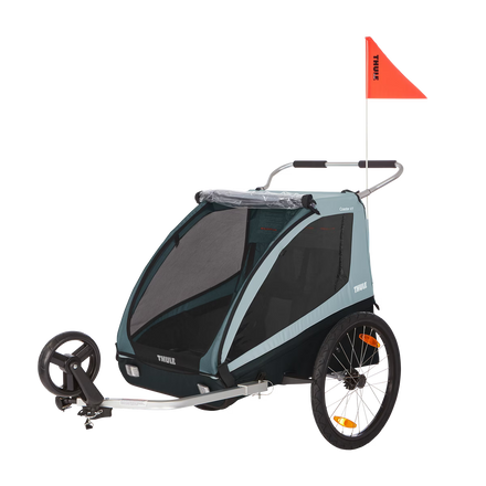 Thule Coaster XT Dubbelzit Fietstrailer | Soft Blue