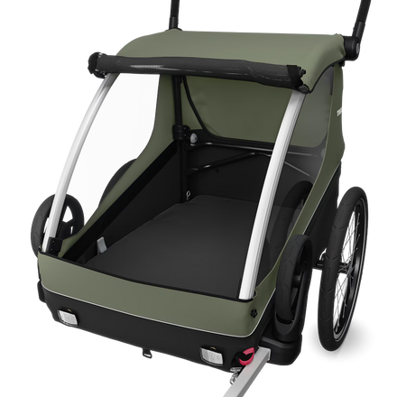 Thule Courier Dubbelzit Fietskar | Vintage Groen