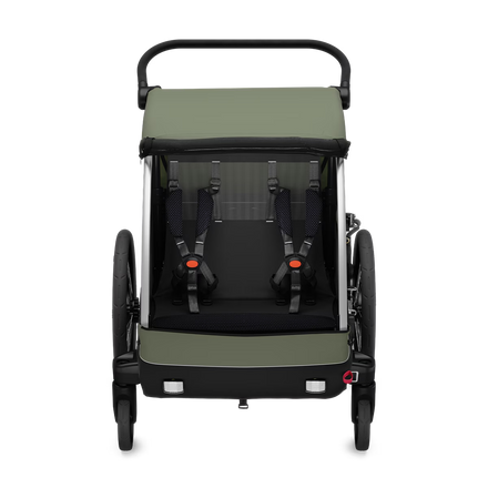 Thule Courier Dubbelzit Fietskar | Vintage Groen