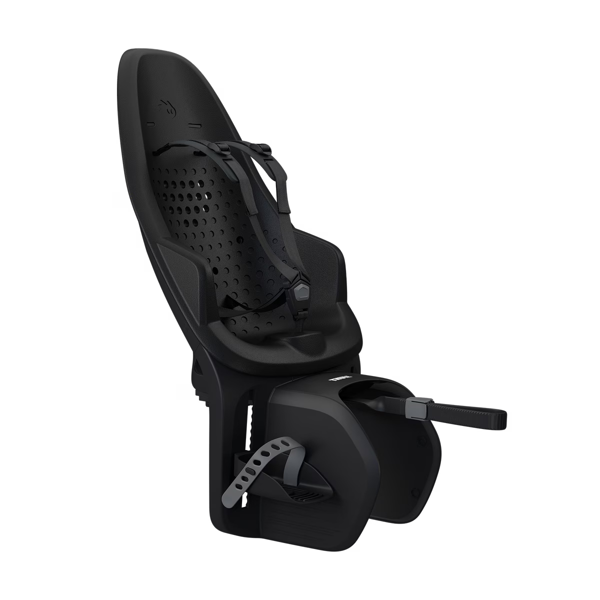 Thule Yepp 2 MIK HD Fietsstoel Achterop Bagagedrager Montage | Midnight Black