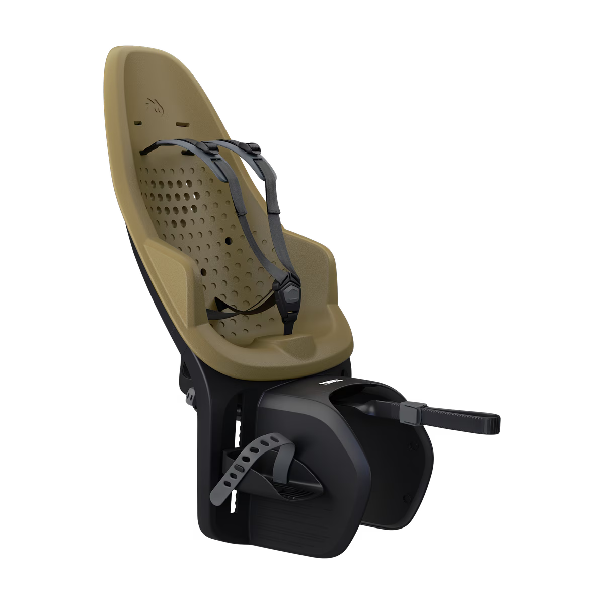 Thule Yepp 2 MIK HD Fietsstoel Achterop Bagagedrager Montage | Nutria Green