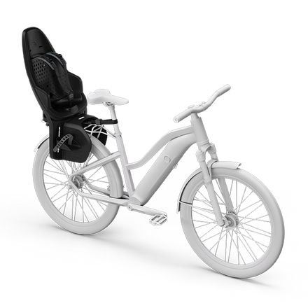 Thule Yepp 2 Maxi Fietsstoel Achterop Bagagedrager Montage I Midnight Black