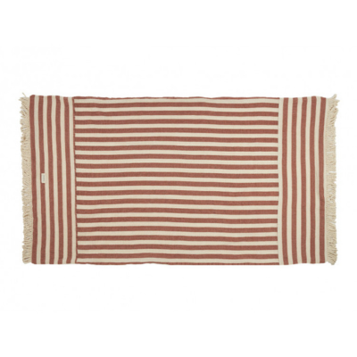 Nobodinoz Portofino Beach Towel Strandhanddoek | Rusty Red Stripes  *