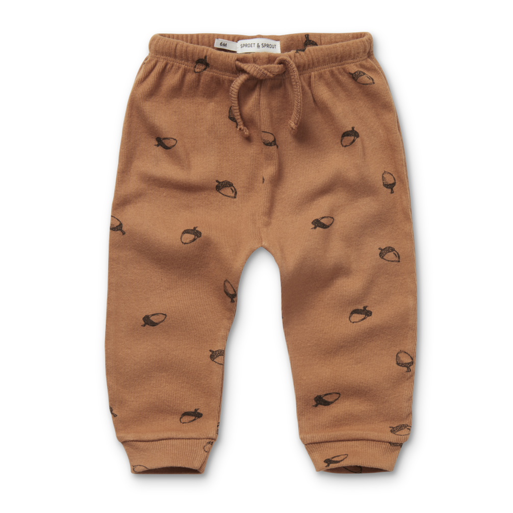 Sproet & Sprout Baby Sweatpants | Acorn Print Lion  *