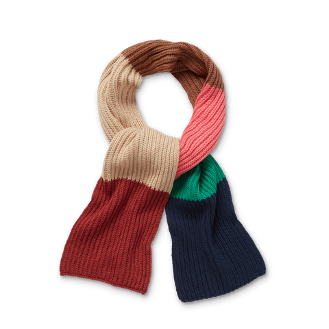 Sproet & Sprout Sjaal | Colourblock Nougat