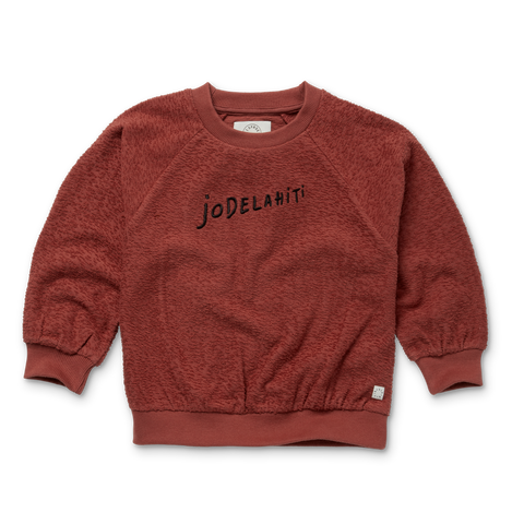 Sproet & Sprout Sweatshirt Raglan | Jodelahiti Barn Red