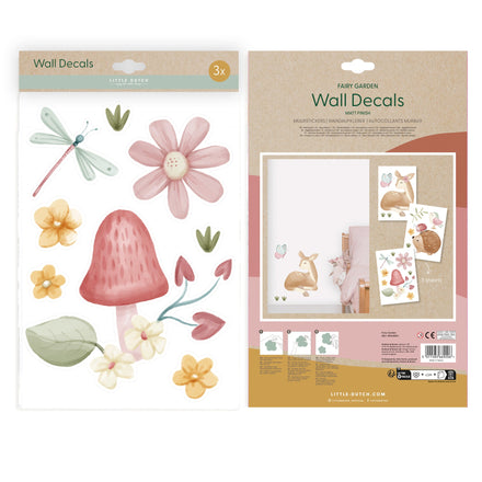 * Little Dutch Muurstickers 3 vellen | Fairy Garden