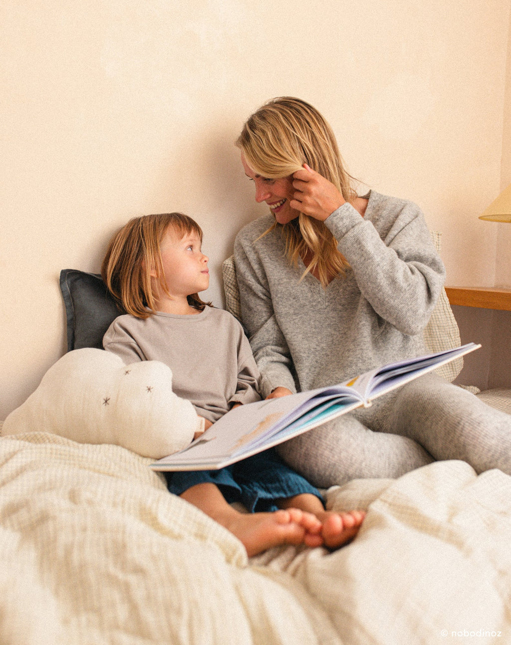 * Nobodinoz Wabi Sabi Cloud Kussen 37x25cm | Natural