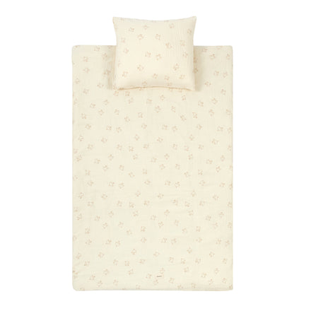 * Nobodinoz Wabi Sabi Dekbedovertrek Set 100x140cm | Brown Hoshi Birds