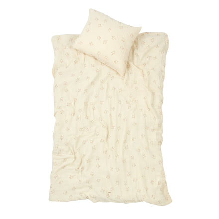 * Nobodinoz Wabi Sabi Dekbedovertrek Set 100x140cm | Brown Hoshi Birds