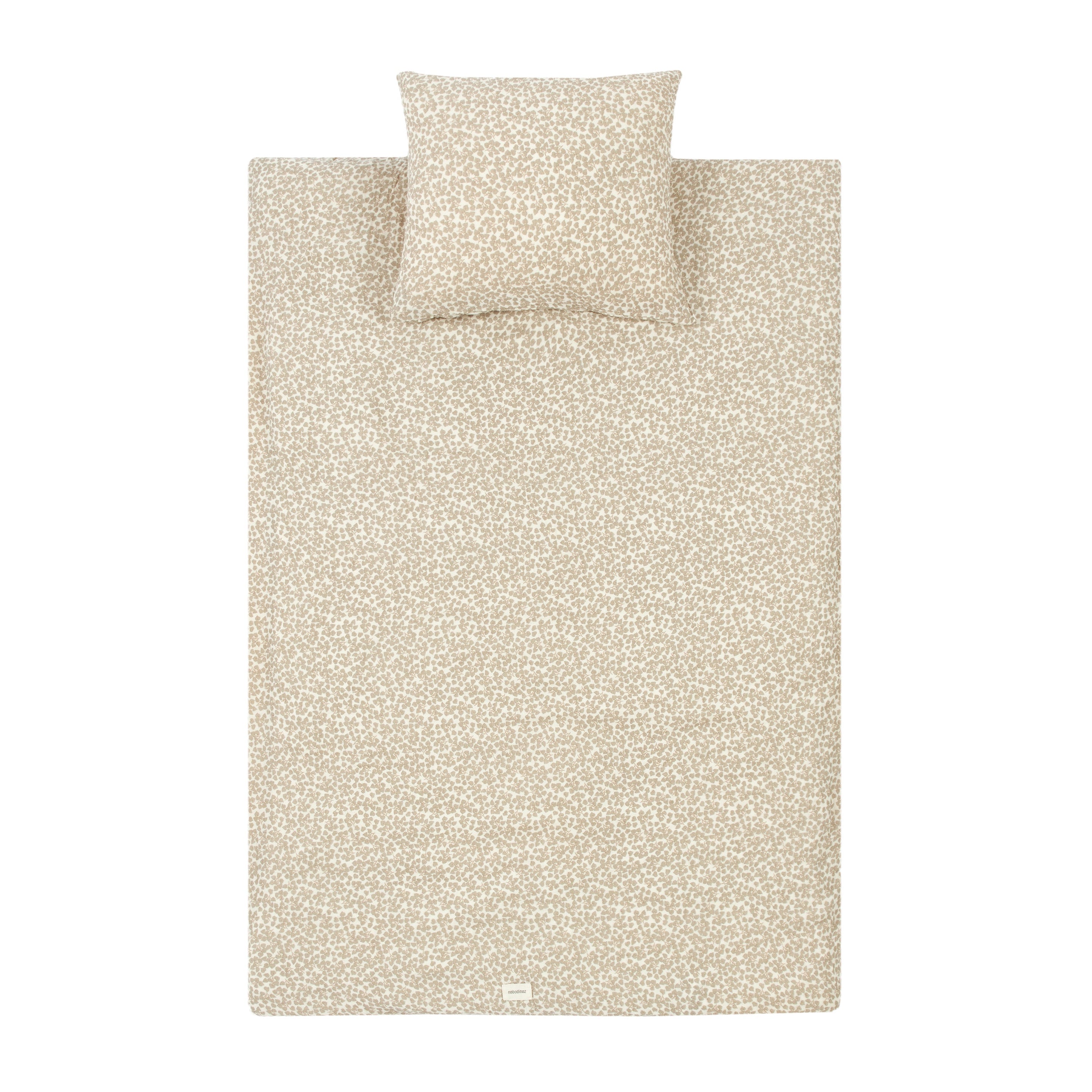 * Nobodinoz Wabi Sabi Dekbedovertrek Set 100x140cm | Light Green Yumiko*