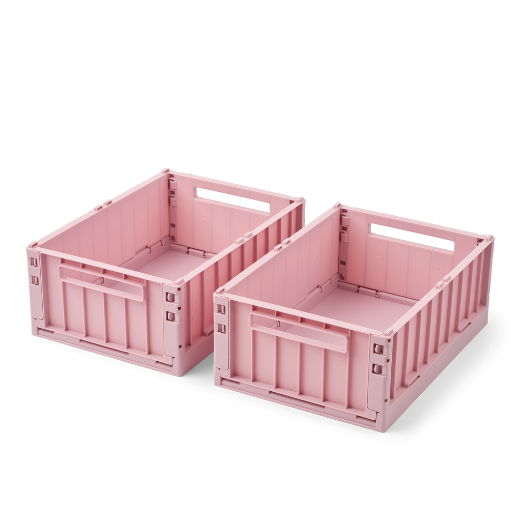 Liewood Weston Opbergbox M 2-Pack | Rose Blush