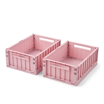Liewood Weston Opbergbox M 2-Pack | Rose Blush