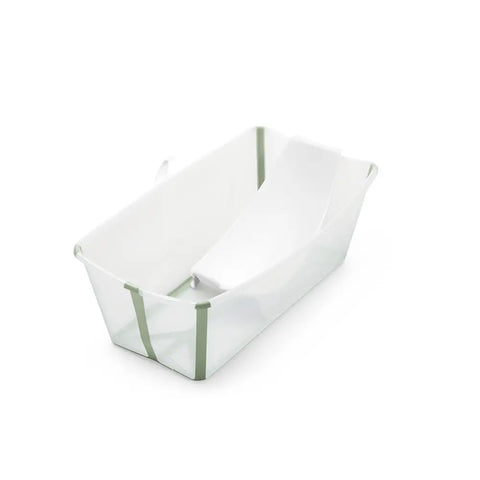 Stokke® Flexi Bath® XL + Badinzet Bundle | Transparant Green