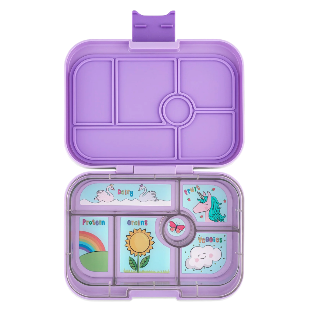 Yumbox Original 6 vakken Lekvrije Lunchbox | Surf Blue Funny Monsters