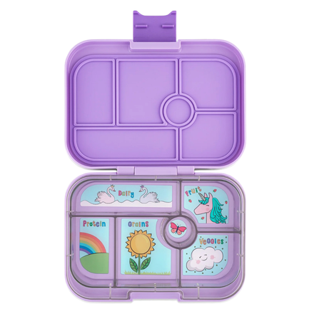 Yumbox Original 6 vakken Lekvrije Lunchbox | Surf Blue Funny Monsters