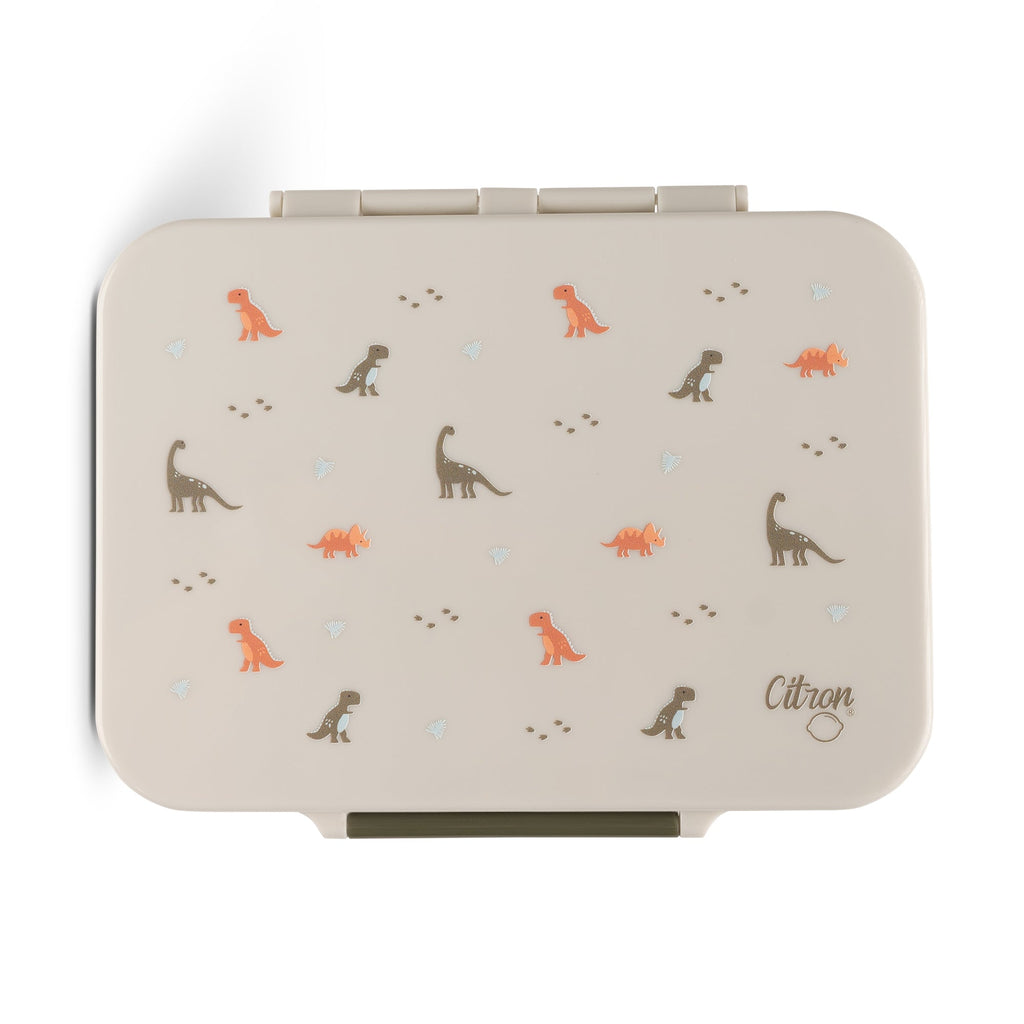 Citron Lunchbox Tritan Lunchdoos Met Vakjes | White Dino