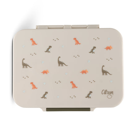 Citron Lunchbox Tritan Lunchdoos Met Vakjes | White Dino