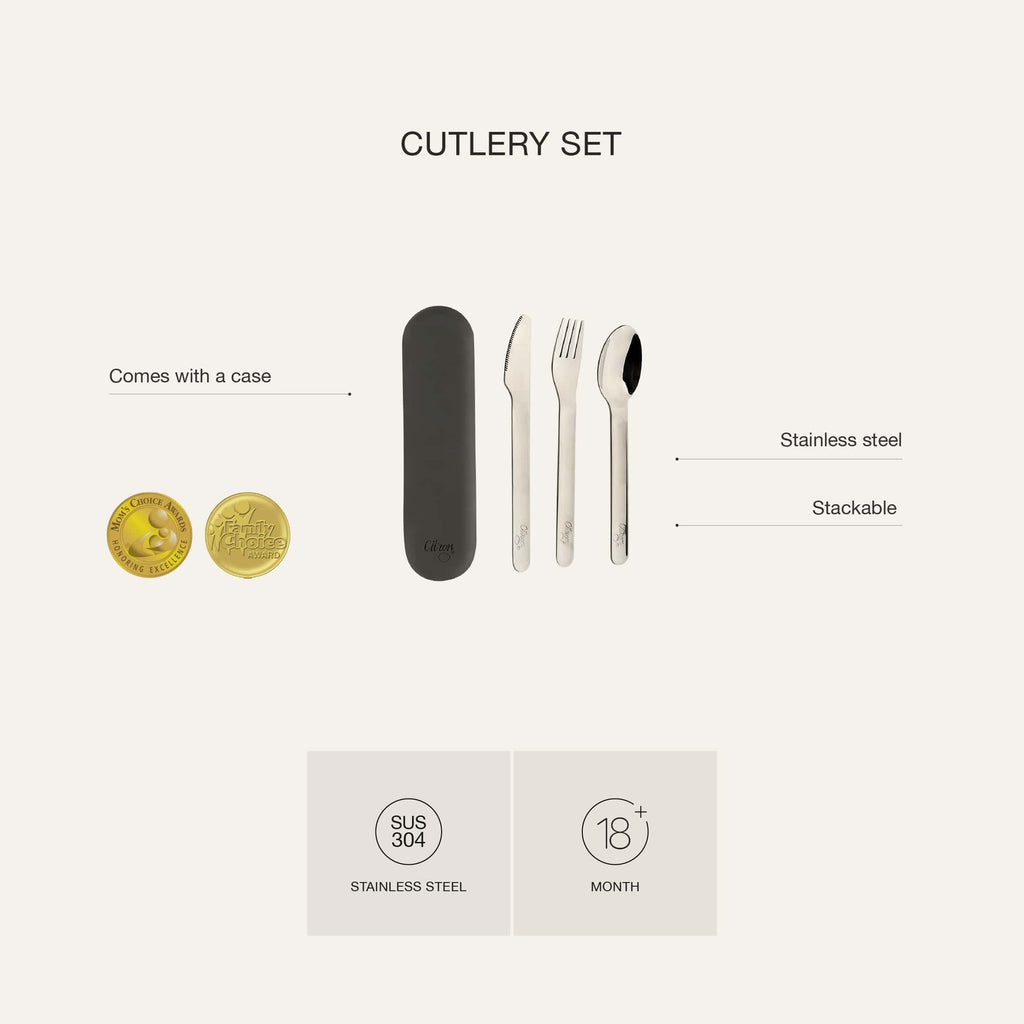 Citron Bestekset Silicone | Blush Pink