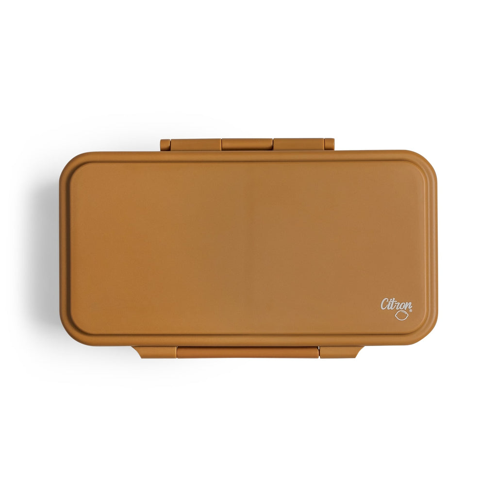 Citron Lunchbox Rectangle Met Vakjes | Caramel