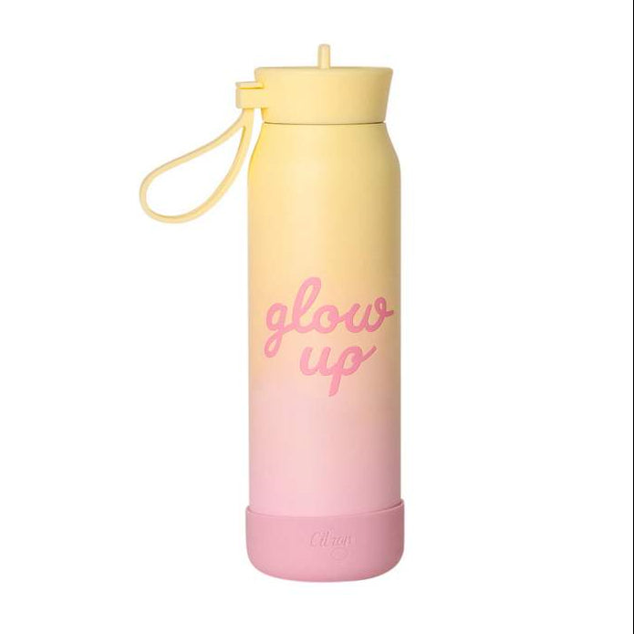 Citron Thermische Drinkfles 350ml | Pink Yellow Glowup