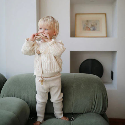 Mushie Speenkoord 2st | Olive/Shifting Sand