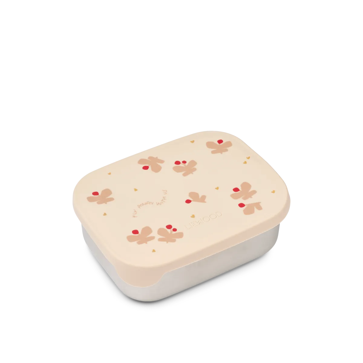 Liewood Arthur Printed Lunchbox | Butterfly / Apple Blossom