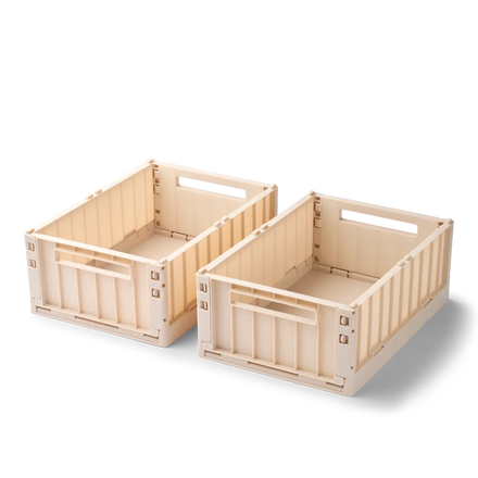 Liewood Weston Storage Box M 2-Pack | Apple Blossom