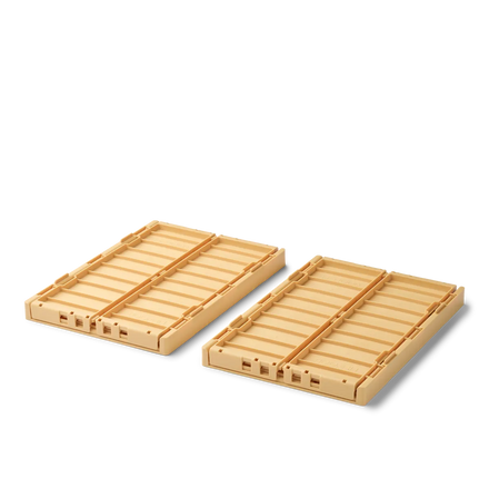 Liewood Weston Storage Box M 2-Pack | Lemon Yellow