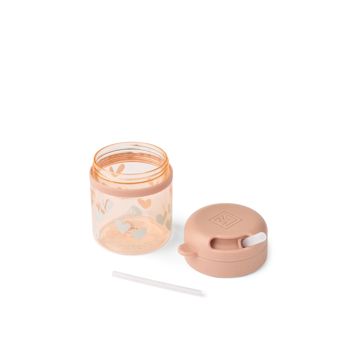 Liewood Pavia Tritan Drinkbeker Met Rietje 280ml | Sweethearts / Pale Tuscany