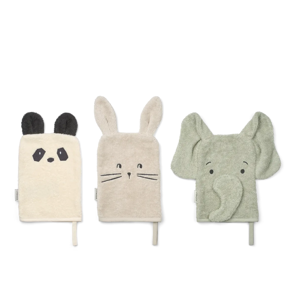 * Liewood Sylvester Washandjes 3st | Dove Blue Mix