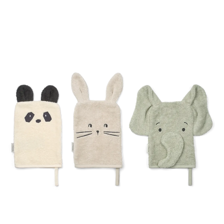 * Liewood Sylvester Washandjes 3st | Dove Blue Mix