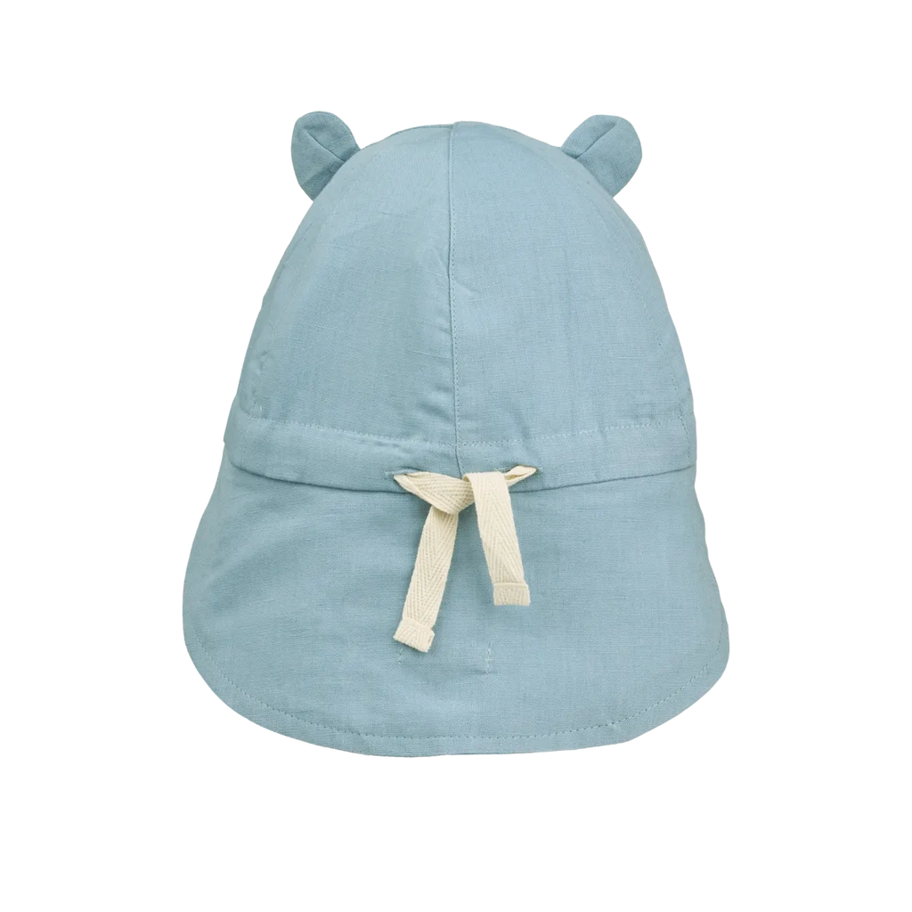 Liewood Omkeerbaar Zonnehoedje Met Oortjes | Beach Blue