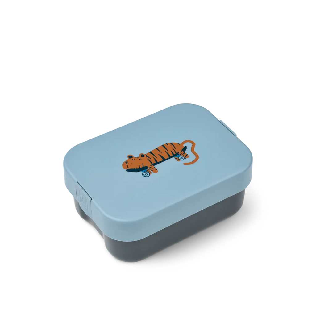 Liewood Kamil Lunchbox | Tiger / Beach Blue