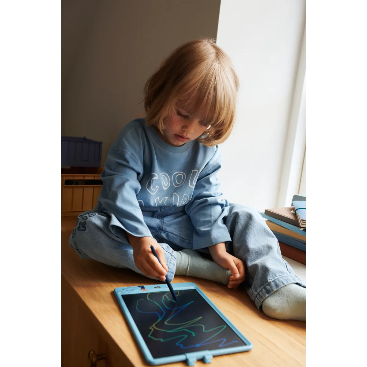 Liewood Zora Magisch Tekenbord | Tiger / Beach Blue