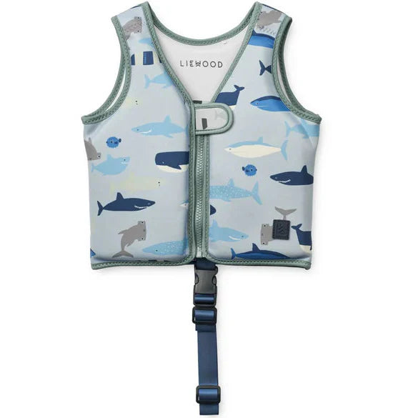 Liewood Dove Zwemvest | Shark / Dove Blue