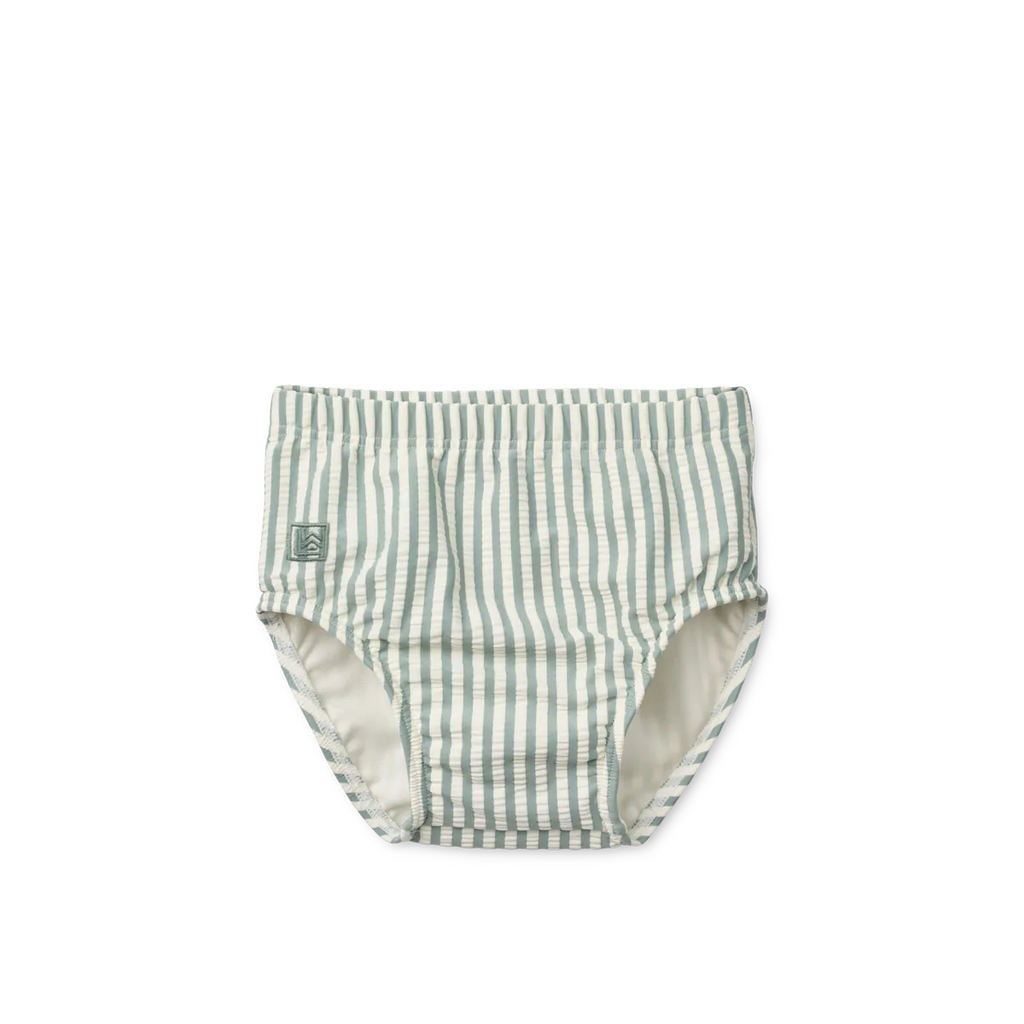 * Liewood Anthony Baby Seersucker Zwembroek | Peppermint / Sandy