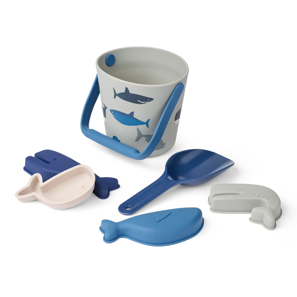 Liewood Gilma Strandset | Shark / Dove Blue